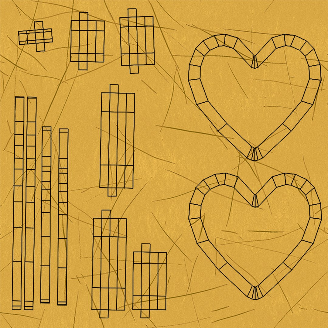 3D 40 Heart Shapes Collection Model - TurboSquid 2050883