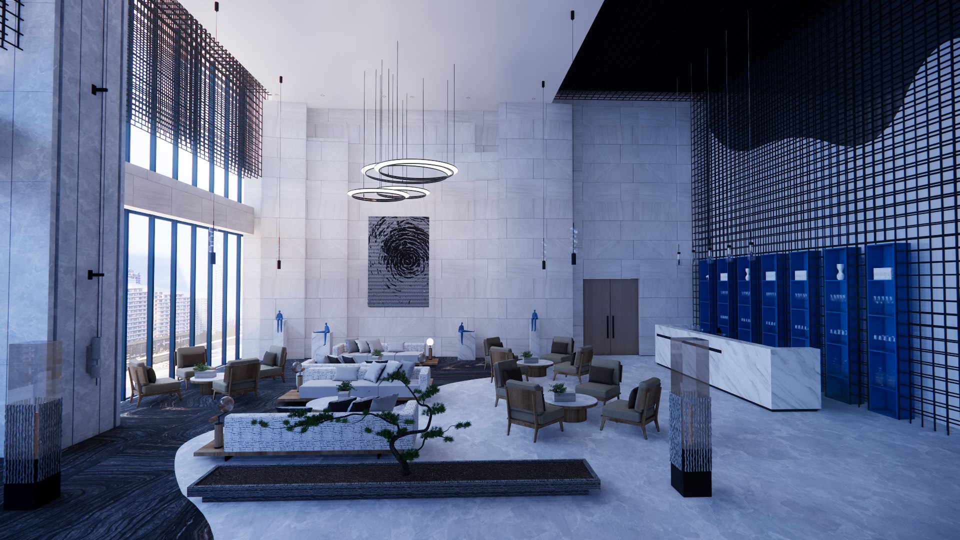 Hotel Lobby Interior-A12 3D Model - TurboSquid 2104497
