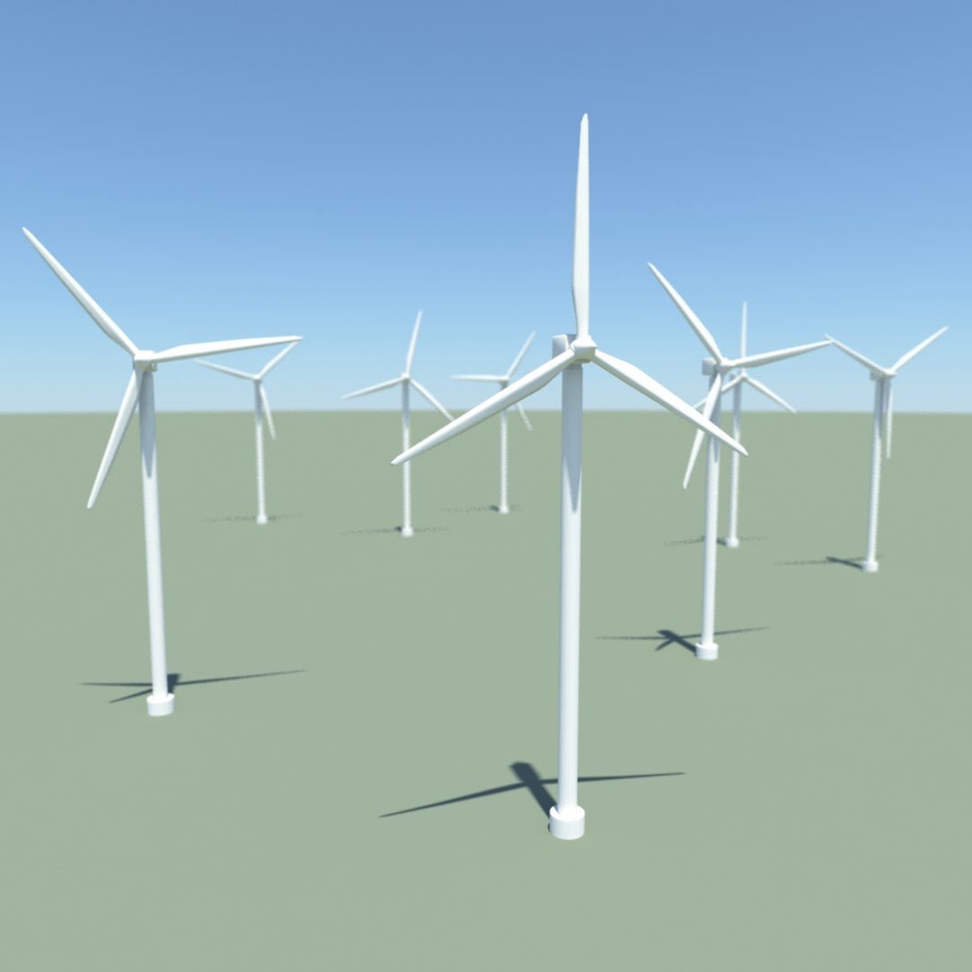 obj wind turbines