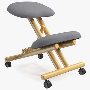 Mobile Wooden Ergonomic Kneeling Chair
