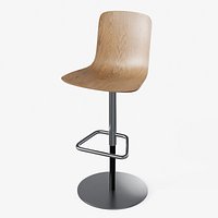 Hal Barstool Wooden Dark - Modern PBR Stool