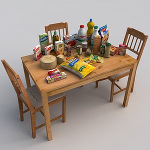3d model food realtime