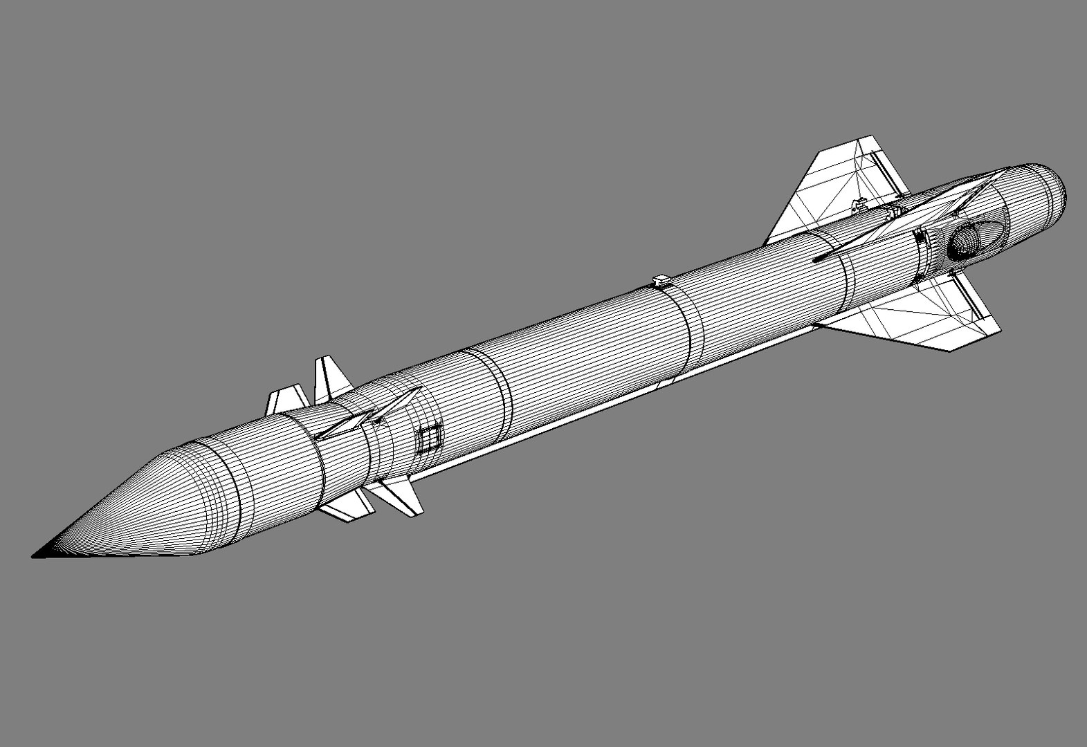 Kh-25 Missiles 3d 3ds