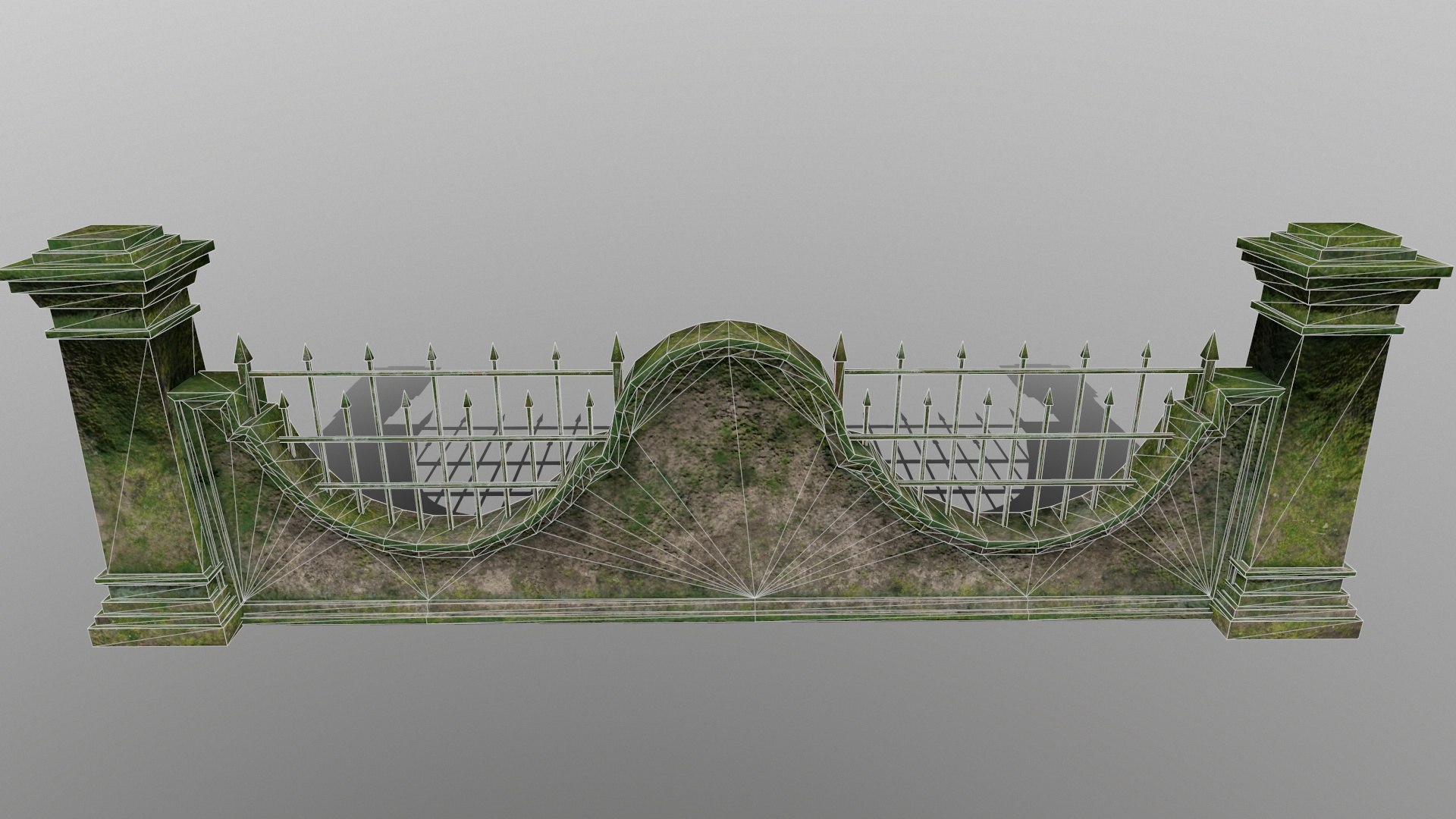 Gate Wall Model - TurboSquid 1303019