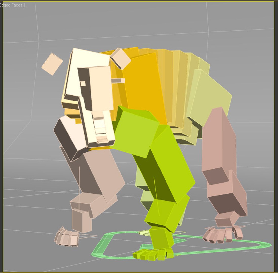  rigged animation 3d model