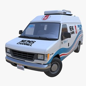 American generic newsvan PBR 3D
