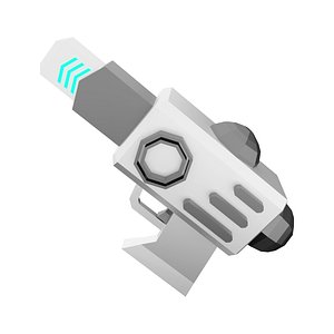 3d Pump SG Blaster low poly icon