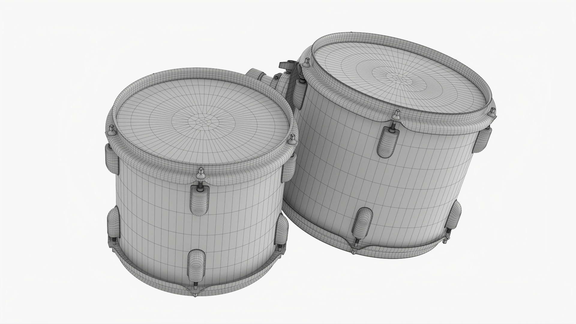 Tom-Tom Acoustic Drum Set 3D - TurboSquid 2150001