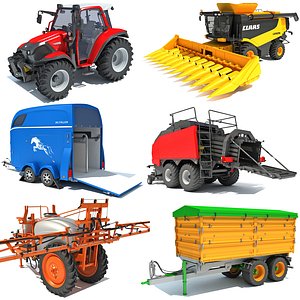 3D Farm Equipment Collection model