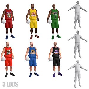 Basketball Players LOD's Pack