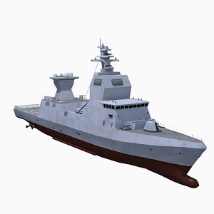 3D israel Sa ar 6 corvette