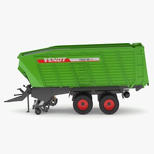 3D Fendt Tigo Forage Wagons 4 Wheels