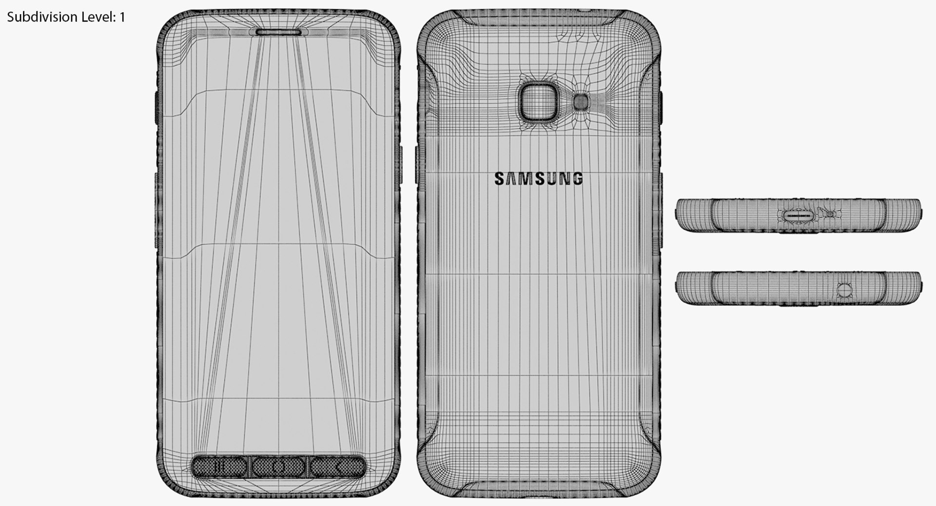 Realistic Samsung Galaxy Xcover 3D Model - TurboSquid 1415931