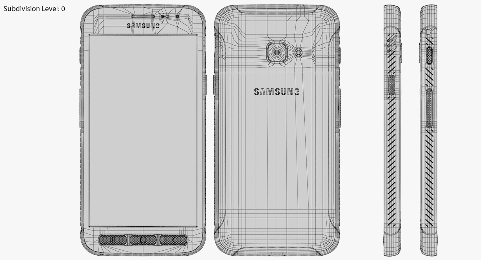 Realistic Samsung Galaxy Xcover 3D Model - TurboSquid 1415931