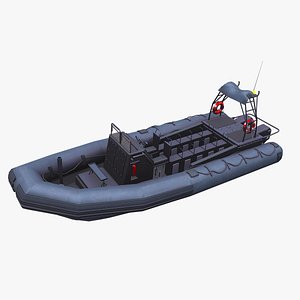 inflatable patrol boat 3D model