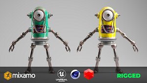 3D Game Ready Robot Character model