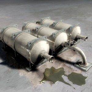 3ds max oil tanks