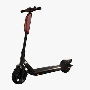 3D Electric Scooter Low Poly