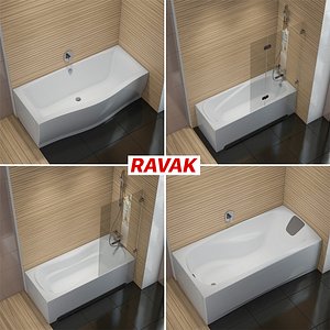 3D set baths ravak xxl