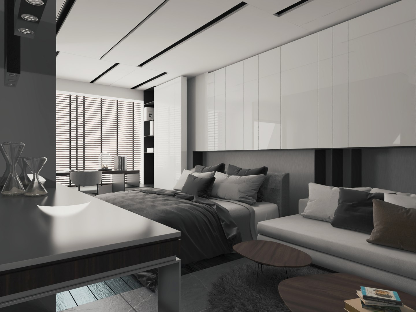 3D Modern Loft Studio Apartment Interior - TurboSquid 2520486