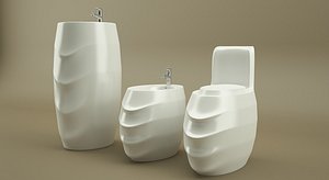 3D bathroom room model