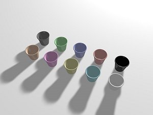 3d model glazed ceramic pot