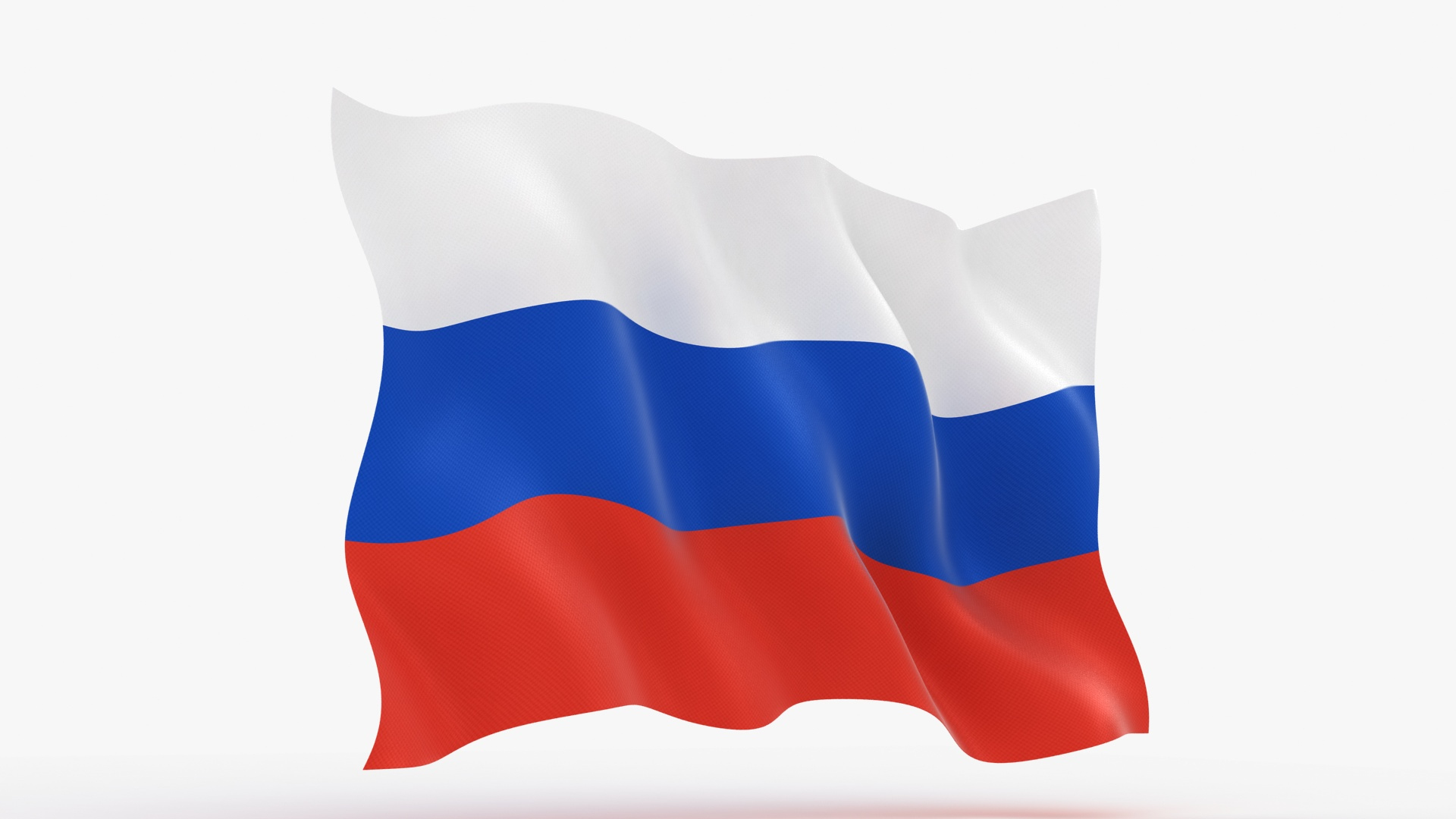 3D flag of Russia Royalty Free Stock SVG Vector