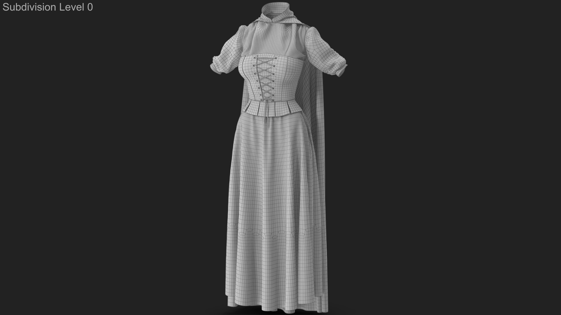 Corset Dress with Cape 4 3D model https://p.turbosquid.com/ts-thumb/6O/bsHA2R/rV/wireframe_00/jpg/1695060252/1920x1080/fit_q87/2148cdfc37a3d202d9badfbbdf6b92d60ea91f3b/wireframe_00.jpg