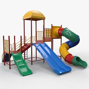 PBR Playground Outdoor Jungle Gym 17 3D model