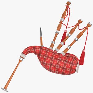 bagpipe traditional 01 3D model