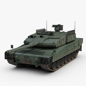 3d modern battle tank altay model