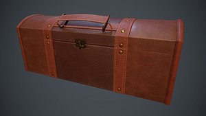 Lowpoly PBR Leather Chest