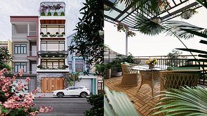 Townhouse - Sneechvn - MAX FBX OBJ SKP Simlab Collada Blender 3D