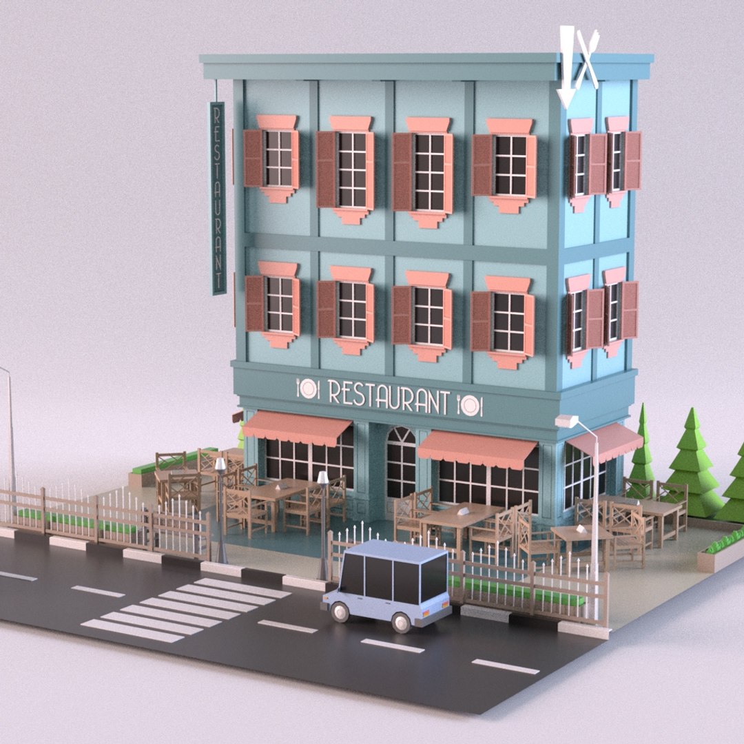 3D Restaurant01 - TurboSquid 1375506