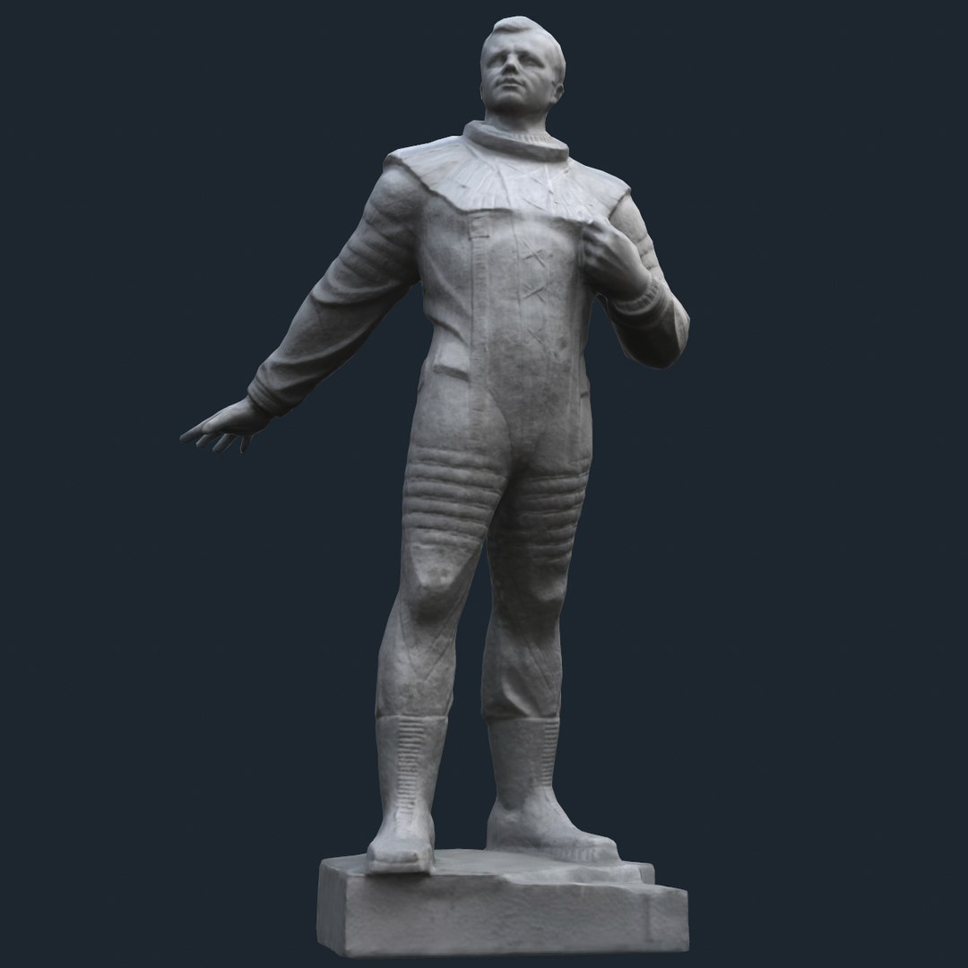 3D Sculpture Gagarin Model - TurboSquid 1240742