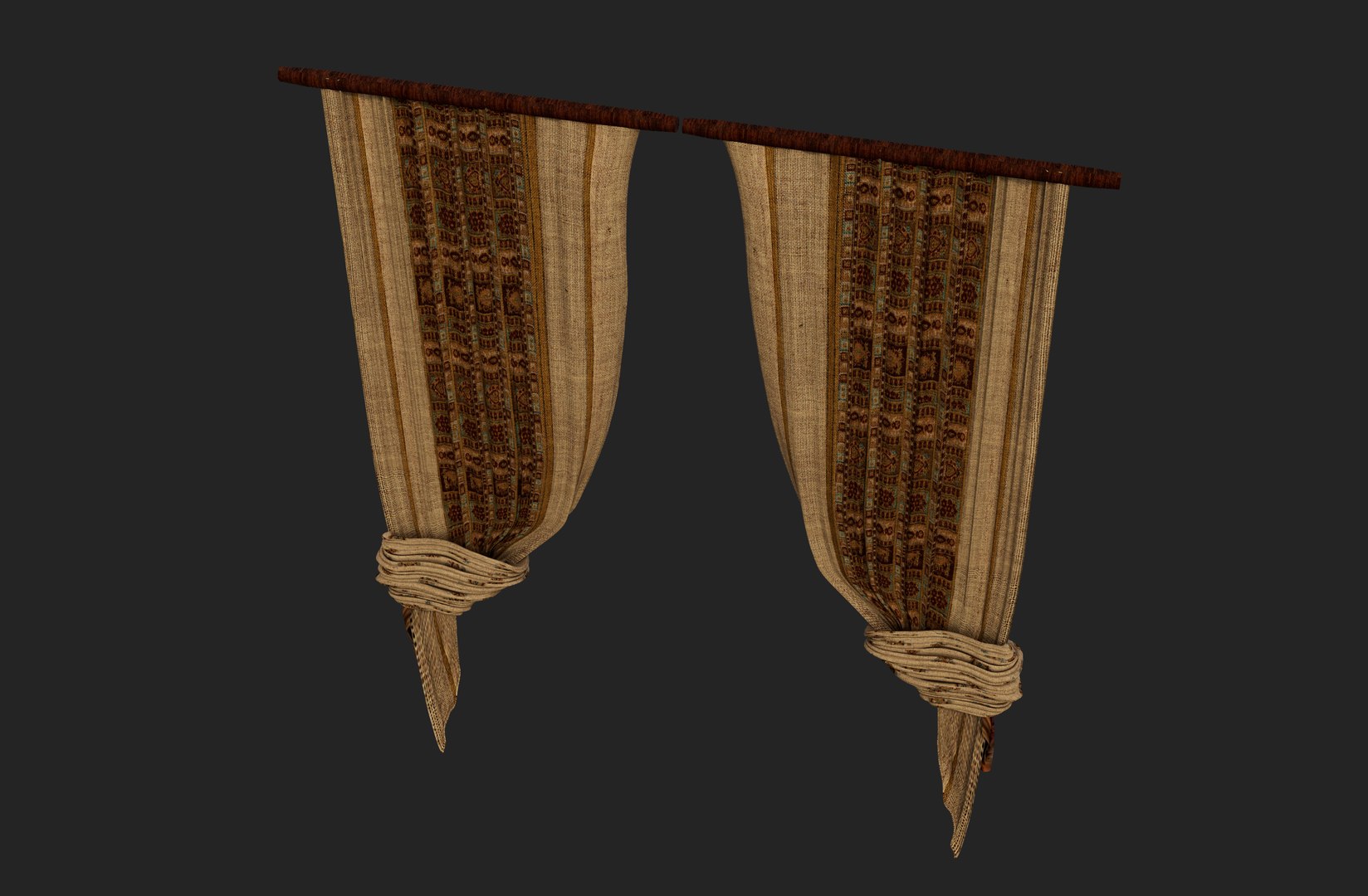 Free 3D Free Arabian Curtain - TurboSquid 2086970