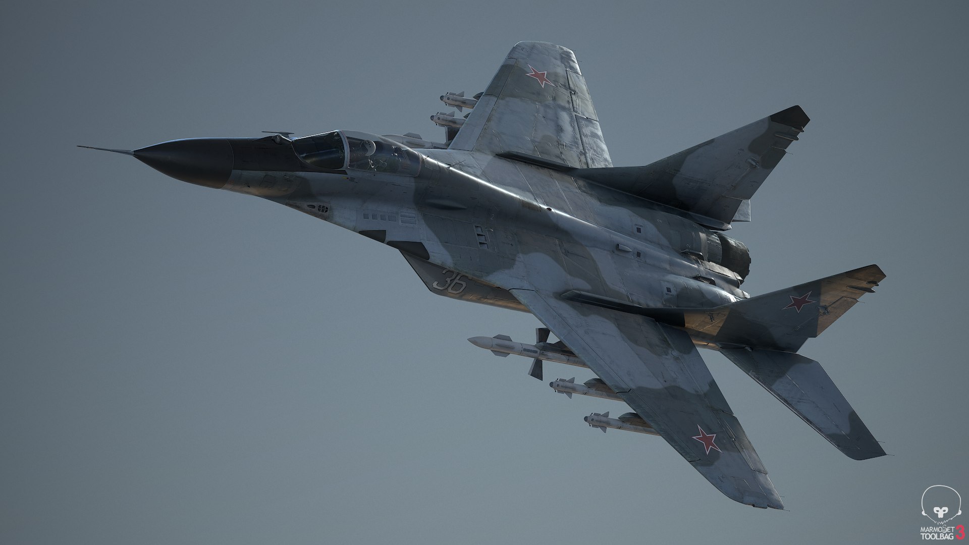 mig-29a fulcrum 3d model https://p.turbosquid.com/ts-thumb/6O/mgFpIL/h7UKPvxP/screenshot084/png/1568933198/1920x1080/fit_q87/b1176f115c4000c5f1120df329ffd622d584eef7/screenshot084.jpg