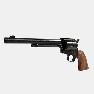 Revolver Pistol Western 3D