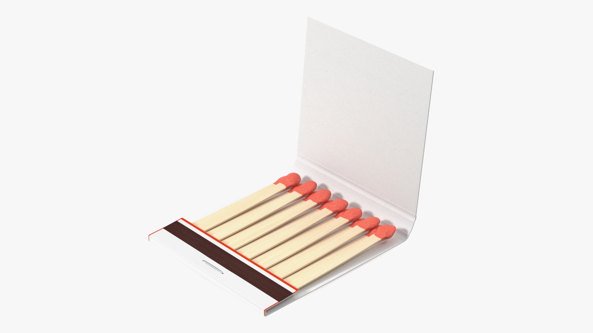 MatchBook Cover Open 3D model preview