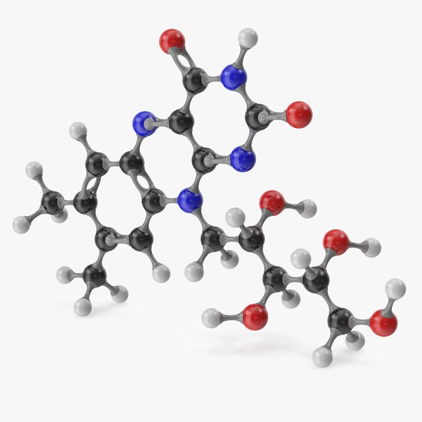 riboflavin molecular 3D