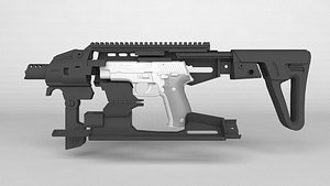 pistol conversion 3d model