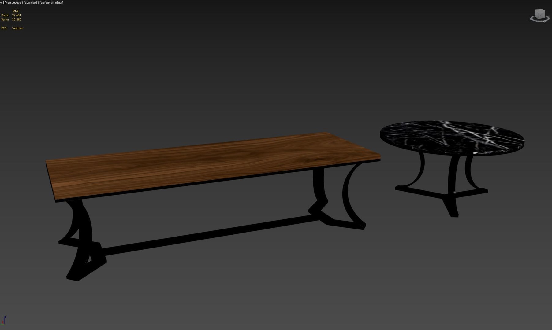 Arc Base Table 3D - TurboSquid 2182283