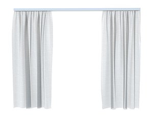 decoration curtains fabric 3D model