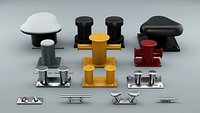Sea Bollards for ship and yachts and marine pier.