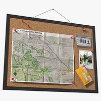 Detective Cork Board with Evidence Notes