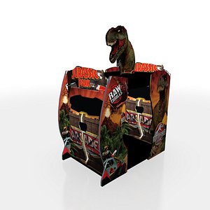 3D jurassic park arcade model