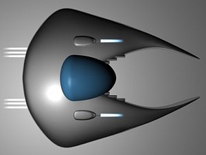 3d spaceship space model