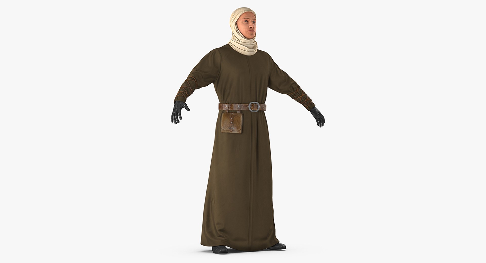Medieval Man 3D Model 3D model preview