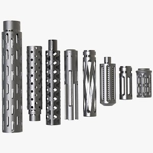 Flash Hider Suppressor 3D model