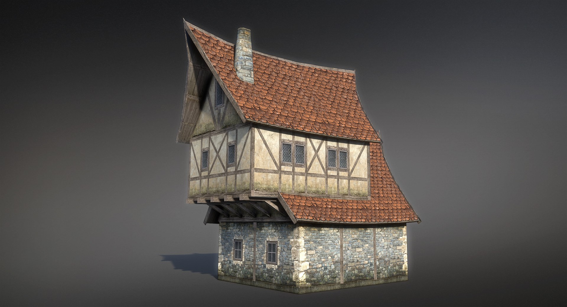 3d Model Medieval Fantasy House